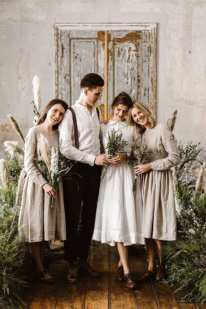 linen bridal dresses