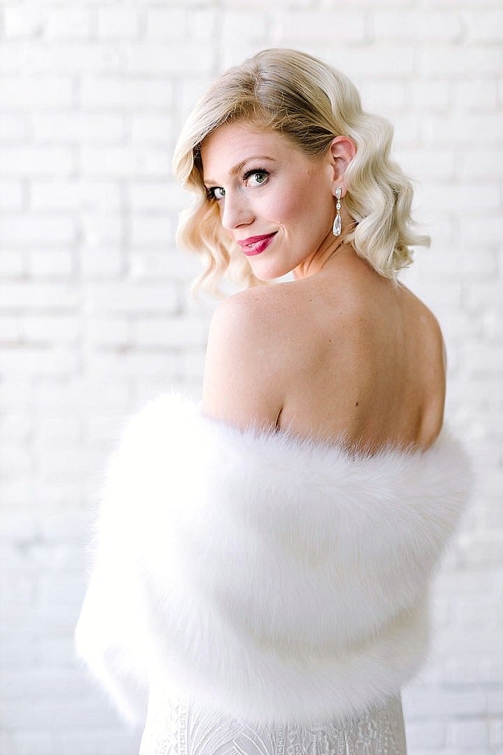 Revelry Launches Faux Fur Shrugs - Perfect For a Winter Wedding