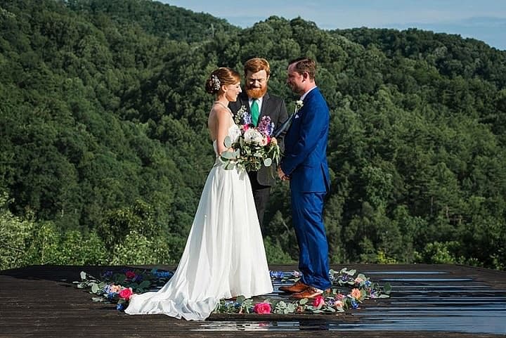 Jacquelyn and Danny’s Flower Filled Mountain Wedding by Mandy Rhoden Photography