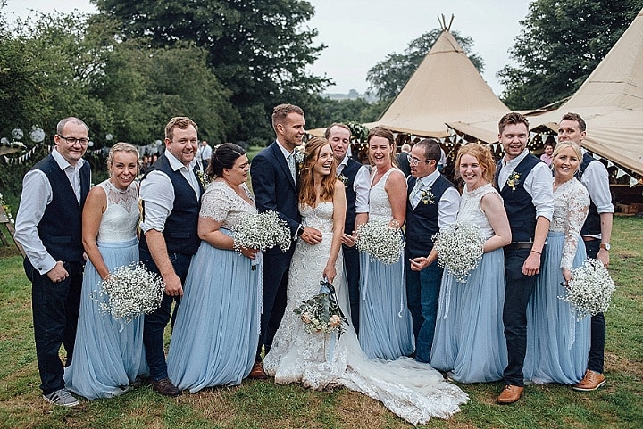Ella and Jamie's Locally Sourced, Hand Made Tipi Wedding at Home by Miss Whittington's Photography