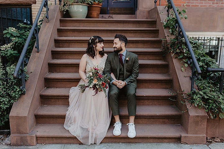 Jess and Dustin’s Brunch Brooklyn Wedding With Autumn Colours by Nicole Nero Studio