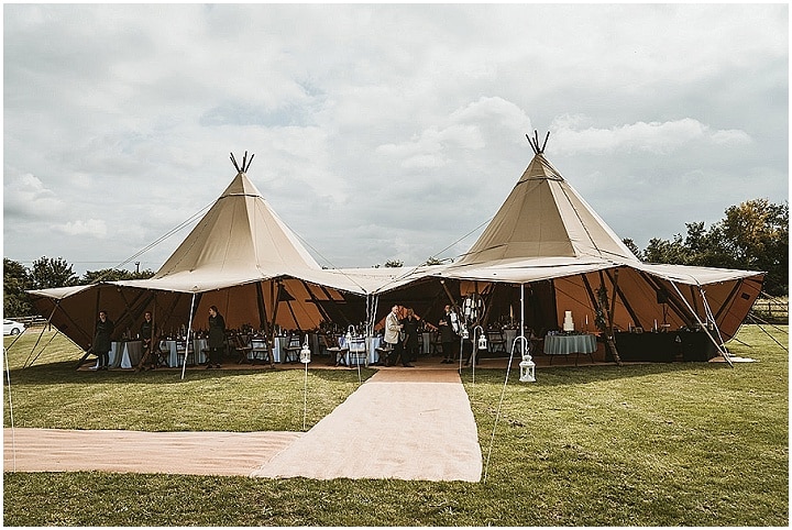 Gina and Per's 'Country Chic' Lavender Inspired Tipi Wedding by Benni Carol