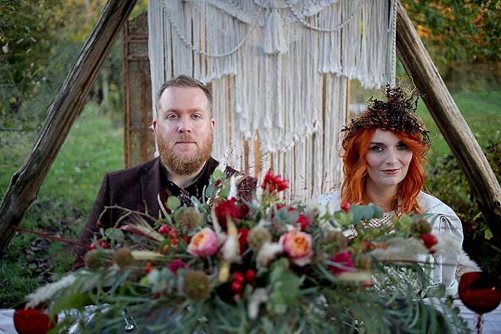 'Kissed By Fire' Eclectic, Natural, Autumnal Wedding Inspiration