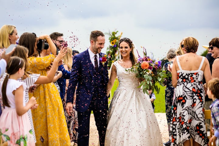 Katie and Andy’s Outdoor DIY Rainbow Tipi Wedding in Cheshire by Cassandra Lane