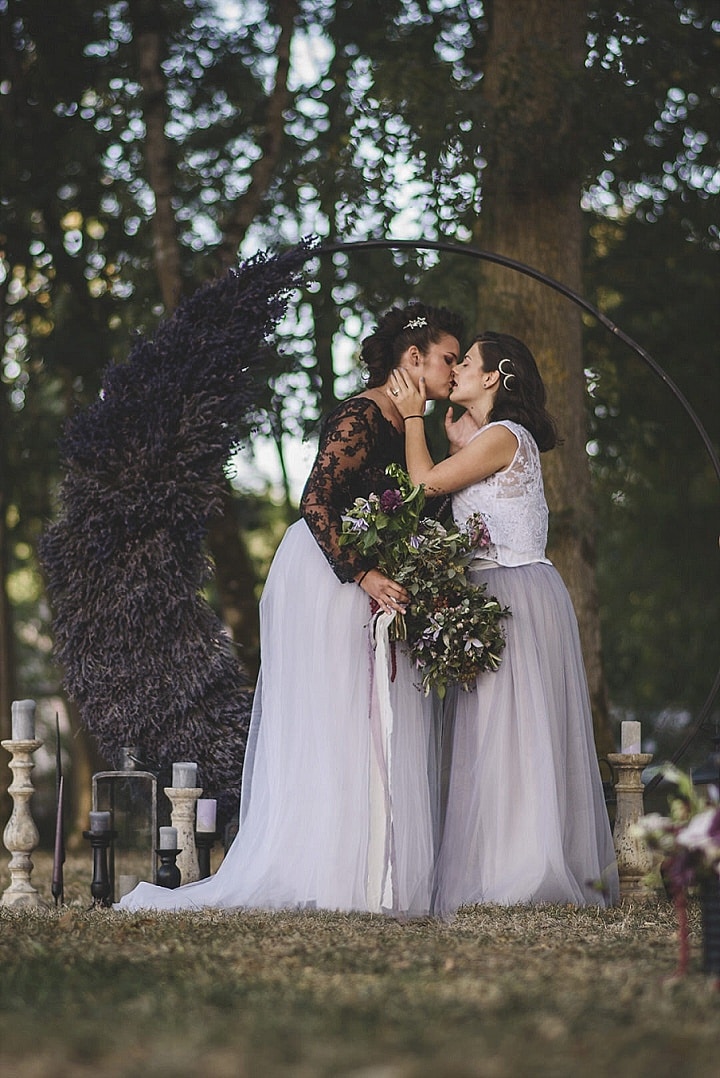 'Edgy Provence Elopement Story' With Rock and Roll Details and Lavender ...