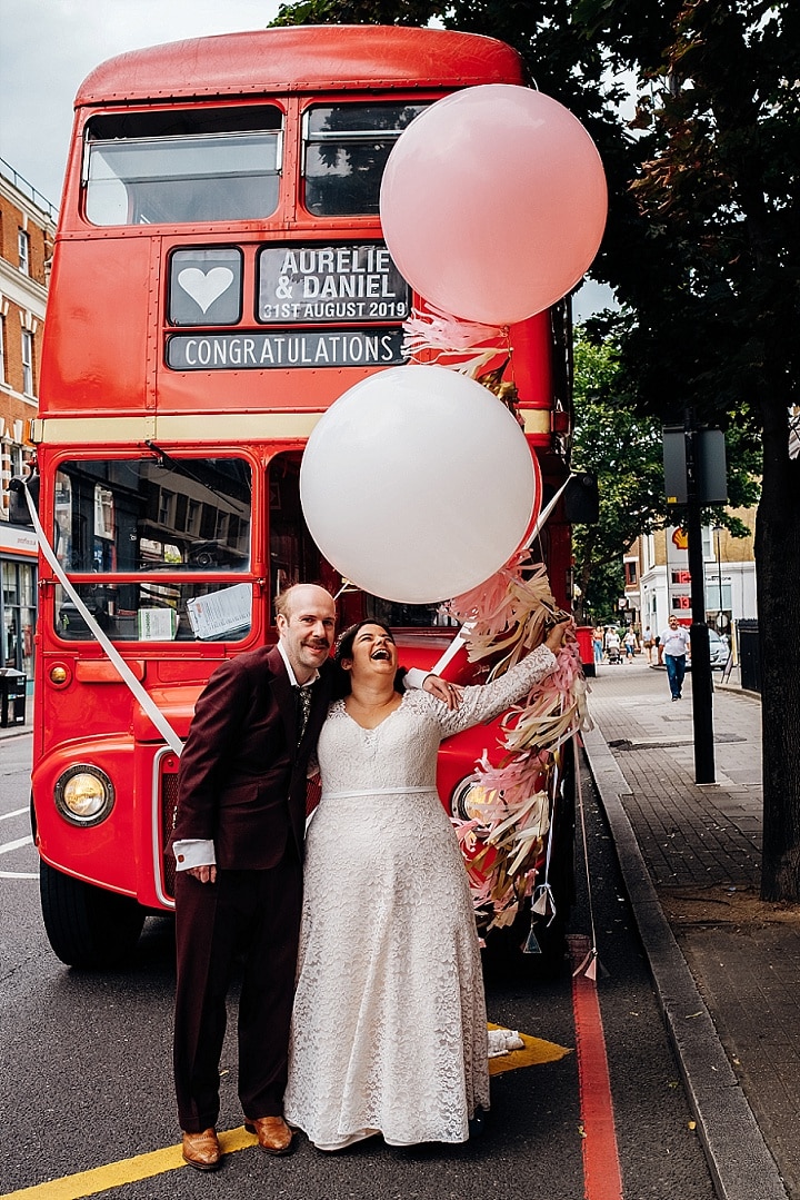 Aurélie and Daniel’s Dried Flowers and Book Themed Wedding in North East London by Marianne Chua