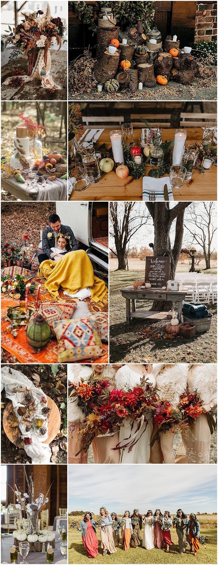 Boho Pins: Le meilleur de Boho - Mes 10 meilleures idées de mariages d'automne