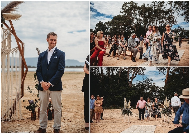 Alyce and Kye's Lake Side 'Boho Chic' Australian Wedding by Justine Missen Photography