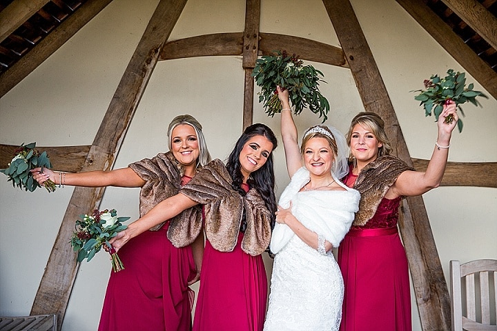 Grady and Leanne s Winter Wonderland Christmas Barn Wedding in