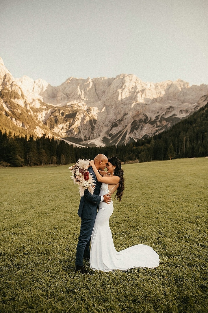 Stephany and Georges’ ‘Boho Chic’ Slovenian Wedding With a Glamourous Edge