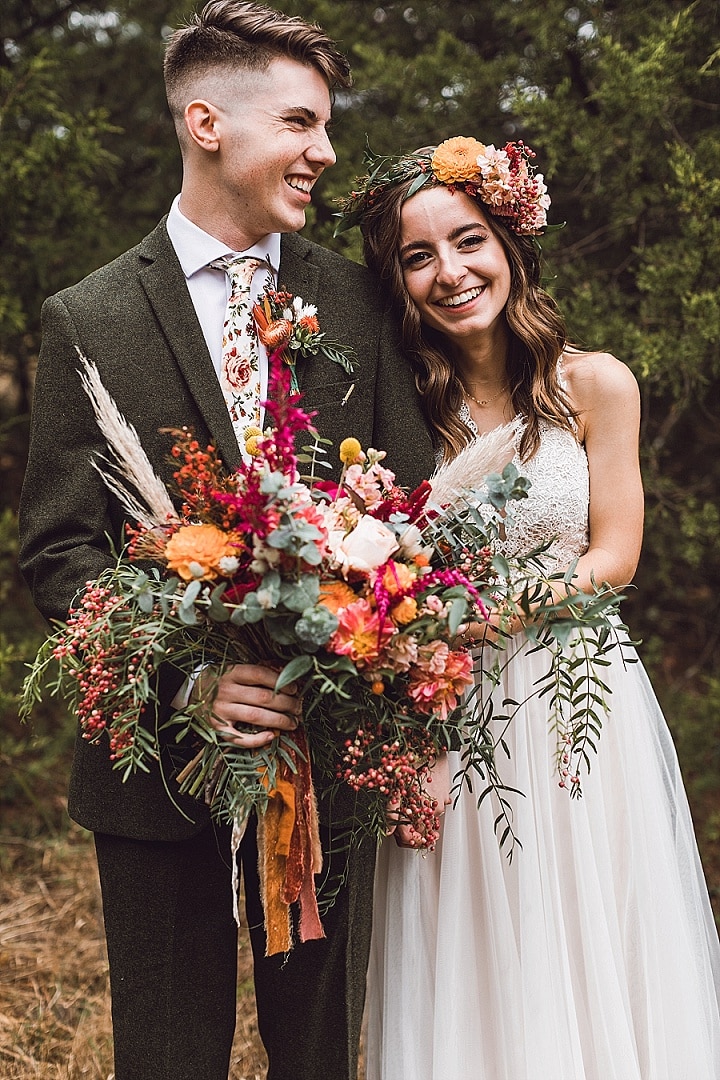 Haiden and Joshua’s Whimsical and Colourful Outdoor Wedding by Hannah Arnzen Photography