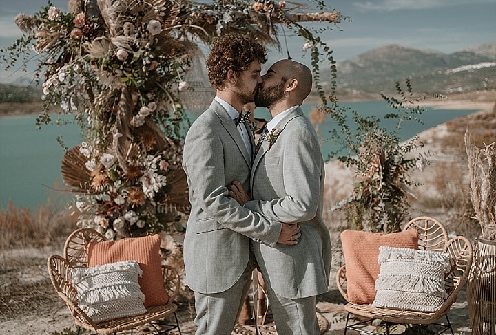 Kevin and Alvaro’s ‘Hipster Meets Boho’ Spanish Elopement by Marbella Wedding