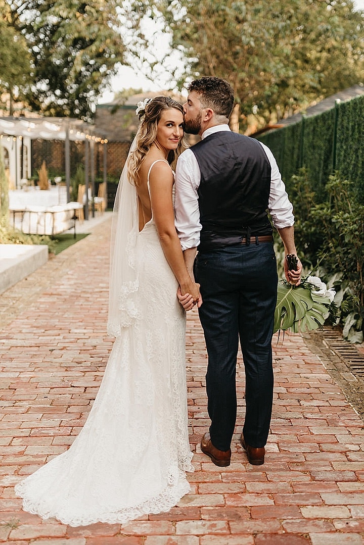 Megan and Zack’s Tropical Themed Micro Wedding in Texas