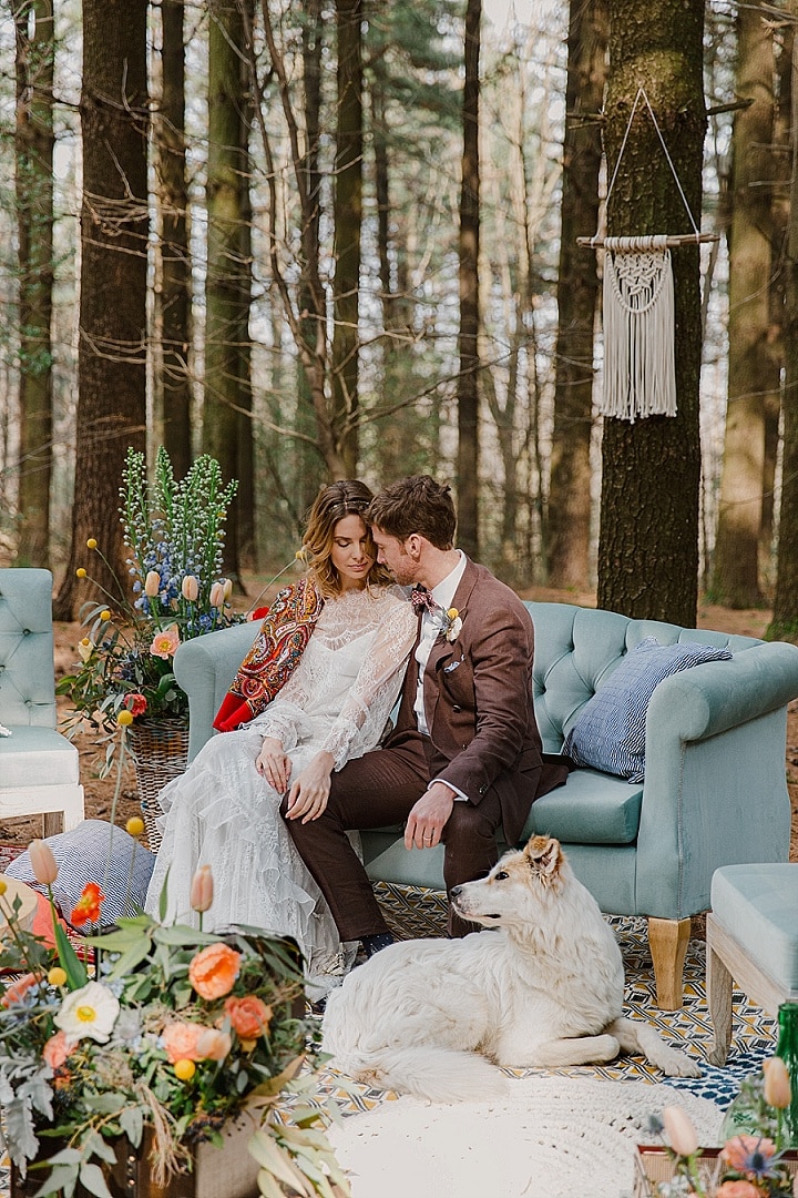 Beauty of Nature' Whimsical Wedding in the Woods - Boho Wedding Blog