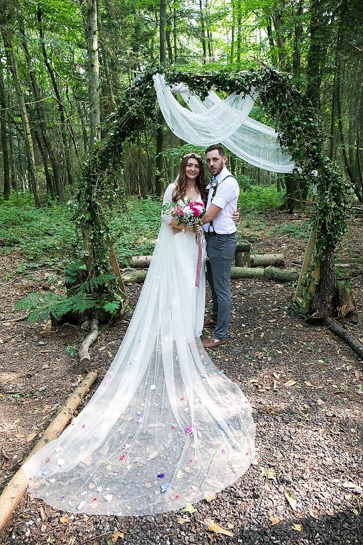 Matt and Lauren’s ‘Wild and Gorgeous’ DIY Woodland Wedding in Kent by Lawless Rose Photography 