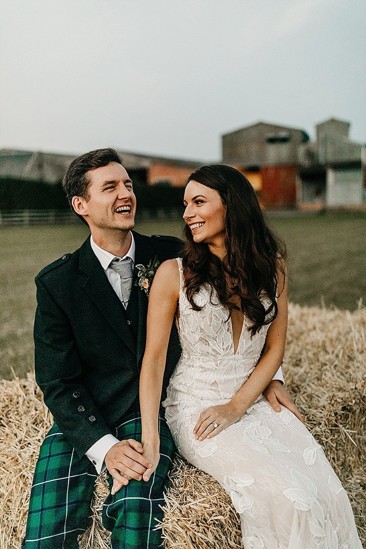 Kirsty and Jannik’s ‘A Moment Of Utter Bliss In a Year of Complete Chaos!’ Micro Farm Wedding at Home by Emma Lawson Photography