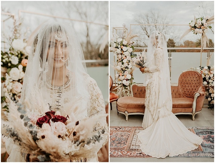 Sabeen and Mohammad's 'Pampas Boho' Rooftop Pakistani Wedding at home by Lana Del Mar Photo