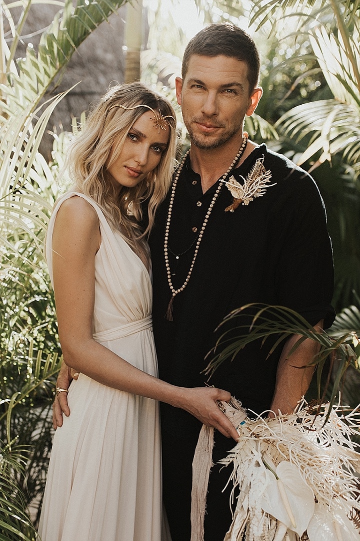 ‘Celestial Boho’ Sustainable Beach Elopement Inspiration