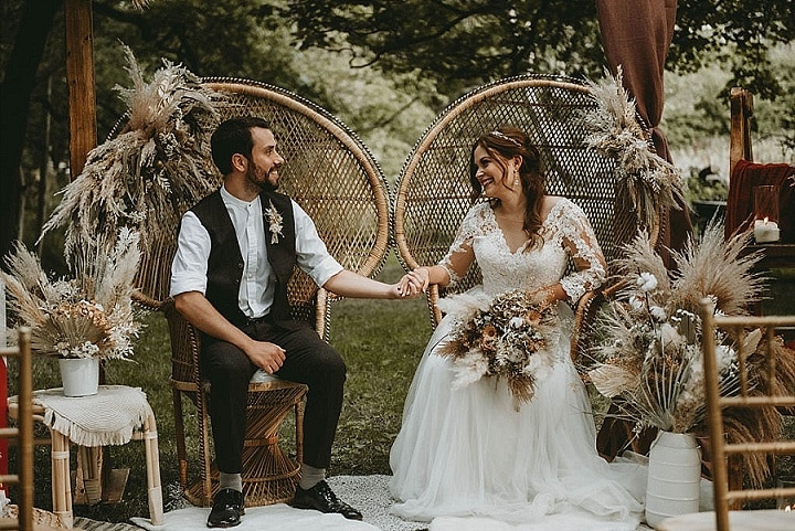 ‘Fun Boho’ Indoor and Outdoor Wedding Inspiration