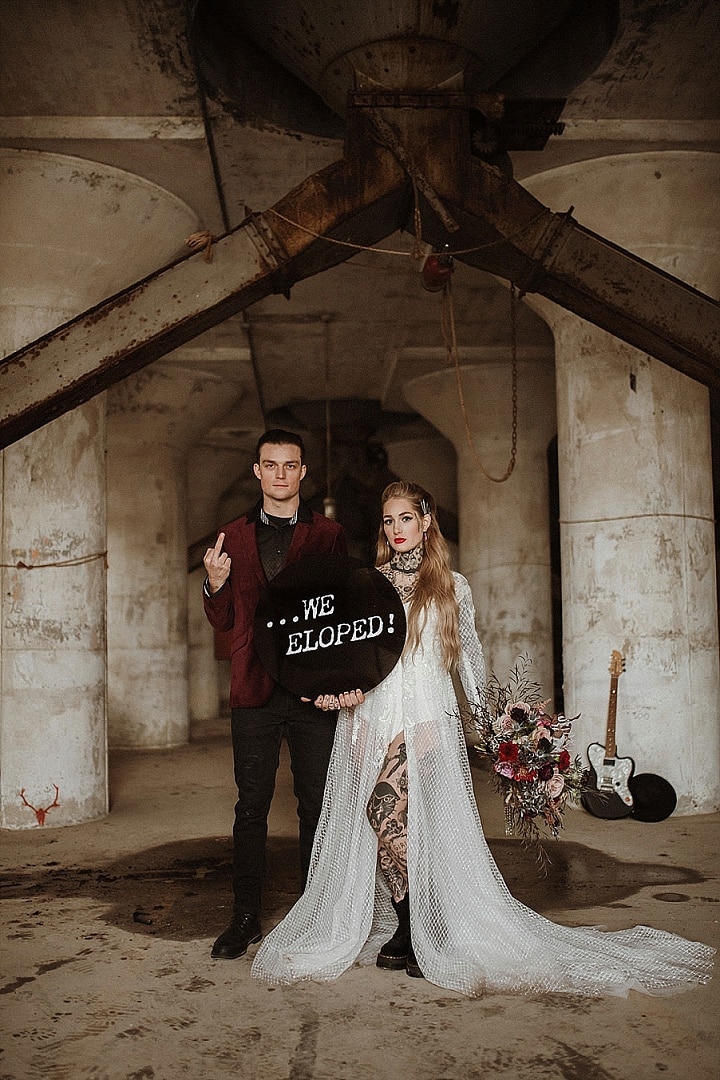 ‘Love is Rock’ Edgy Rock and Roll Wedding Inspiration