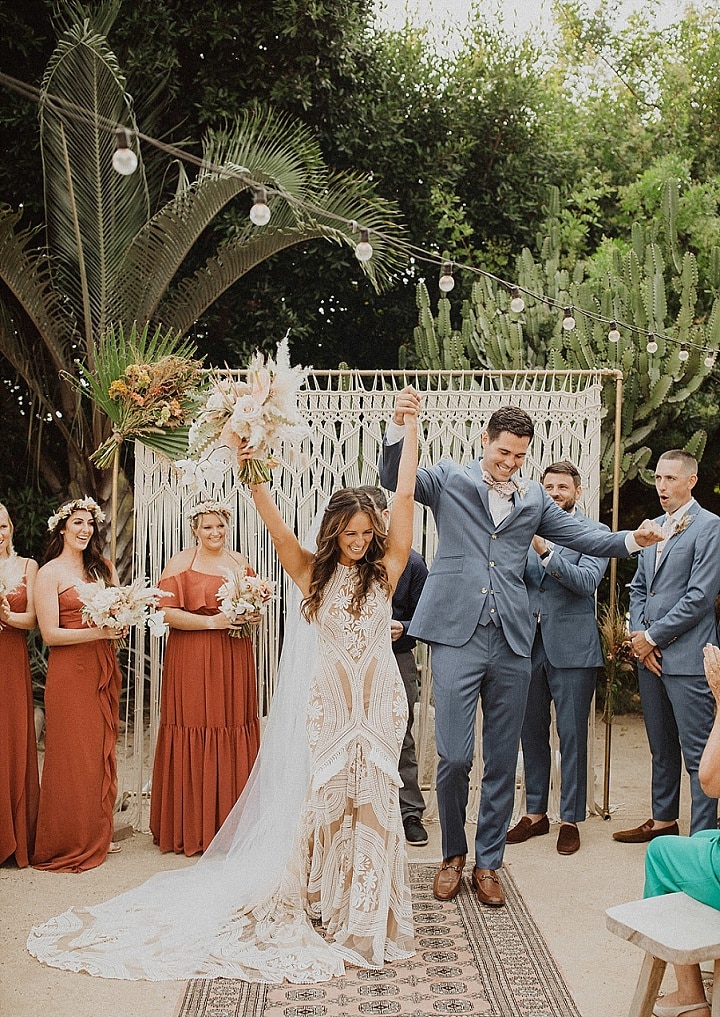 Jenna and Matthew's Intimate Macrame Filled California Wedding by Gabriel Conover Photography