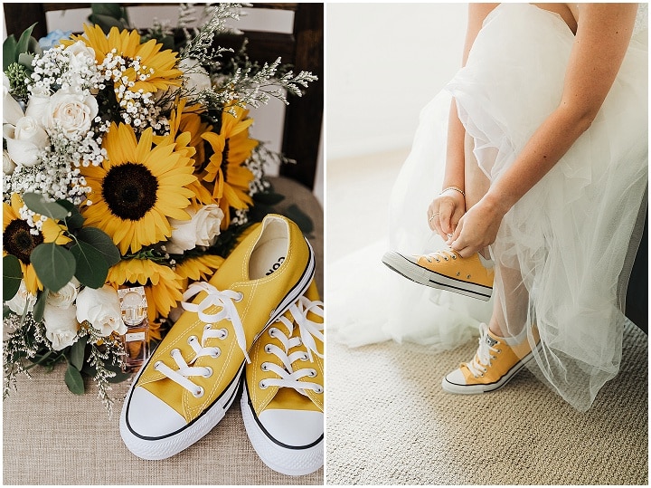 Sunflower yellow wedding shoes deals
