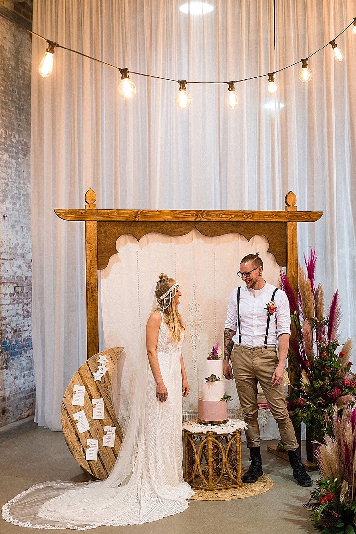 Indoor boho wedding online