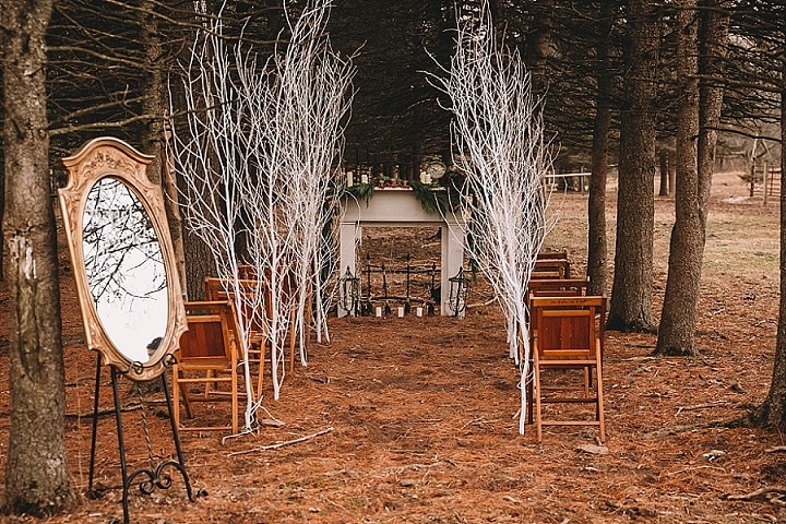 Snow White Inspired Christmas Wedding Inspiration on a Llama Farm ...