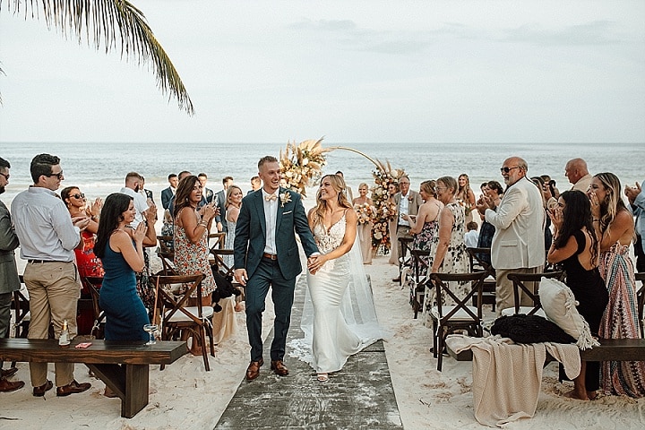 Heather and Colin's Romantic Mexican Beach Wedding by Lux Art Wedding Studio