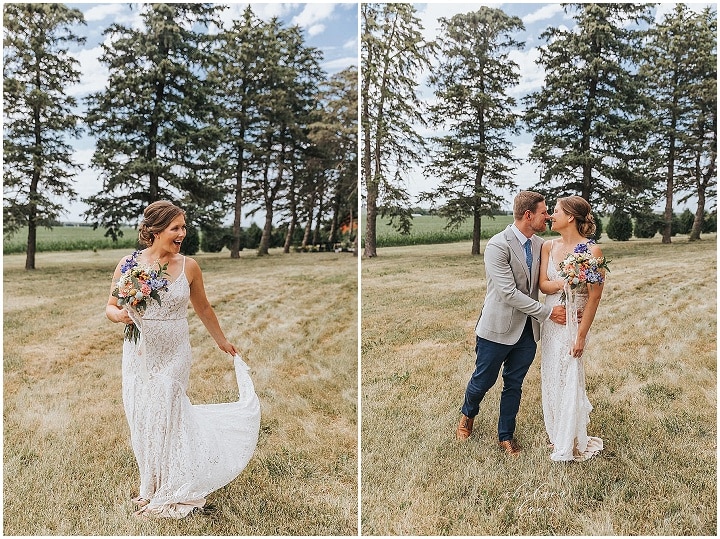 Samantha and Aaron's Rustic Farm Micro Wedding by Chelsea Dawn Weddings