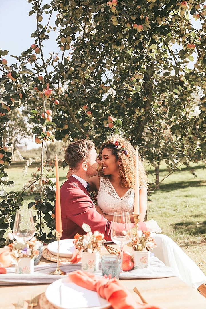 'Autumn Love' Terracotta Wedding Inspiration in an Apple Orchard in Hertfordshire