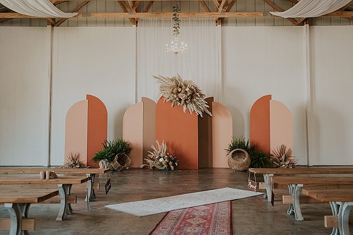Lexi and Andrew's 'Modern Bohemian' Terracotta and Blush Wedding by K and C Photography
