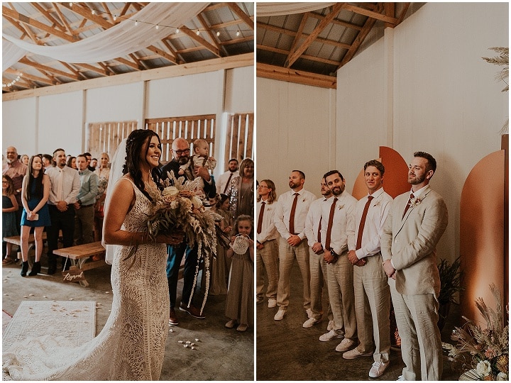 Lexi and Andrew's 'Modern Bohemian' Terracotta and Blush Wedding by K and C Photography