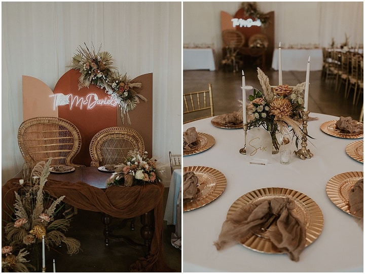 Lexi and Andrew's 'Modern Bohemian' Terracotta and Blush Wedding by K and C Photography