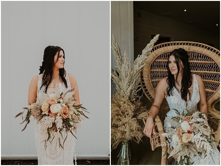 Lexi and Andrew's 'Modern Bohemian' Terracotta and Blush Wedding by K and C Photography