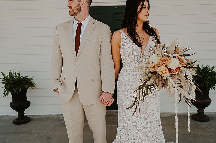 Lexi and Andrew's 'Modern Bohemian' Terracotta and Blush Wedding by K and C Photography