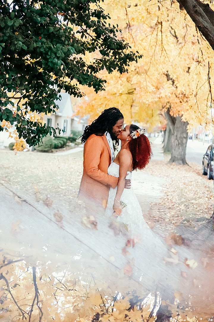 Bria and Jamell’s Whimsical Burnt Orange Fall Wedding by Tolman Media Pennsylvania