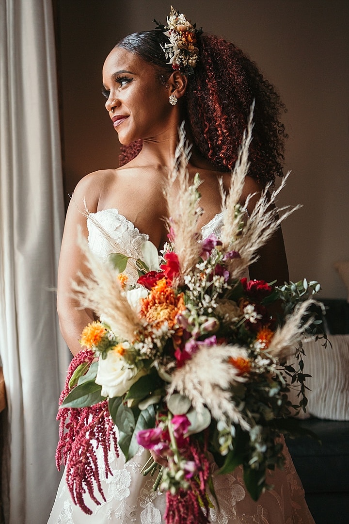 Bria and Jamell's Whimsical Burnt Orange Fall Wedding by Tolman Media