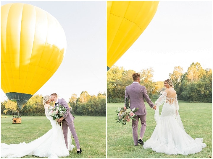 'Rising Romance' Modern Boho Hot Air Balloon Wedding Inspiration