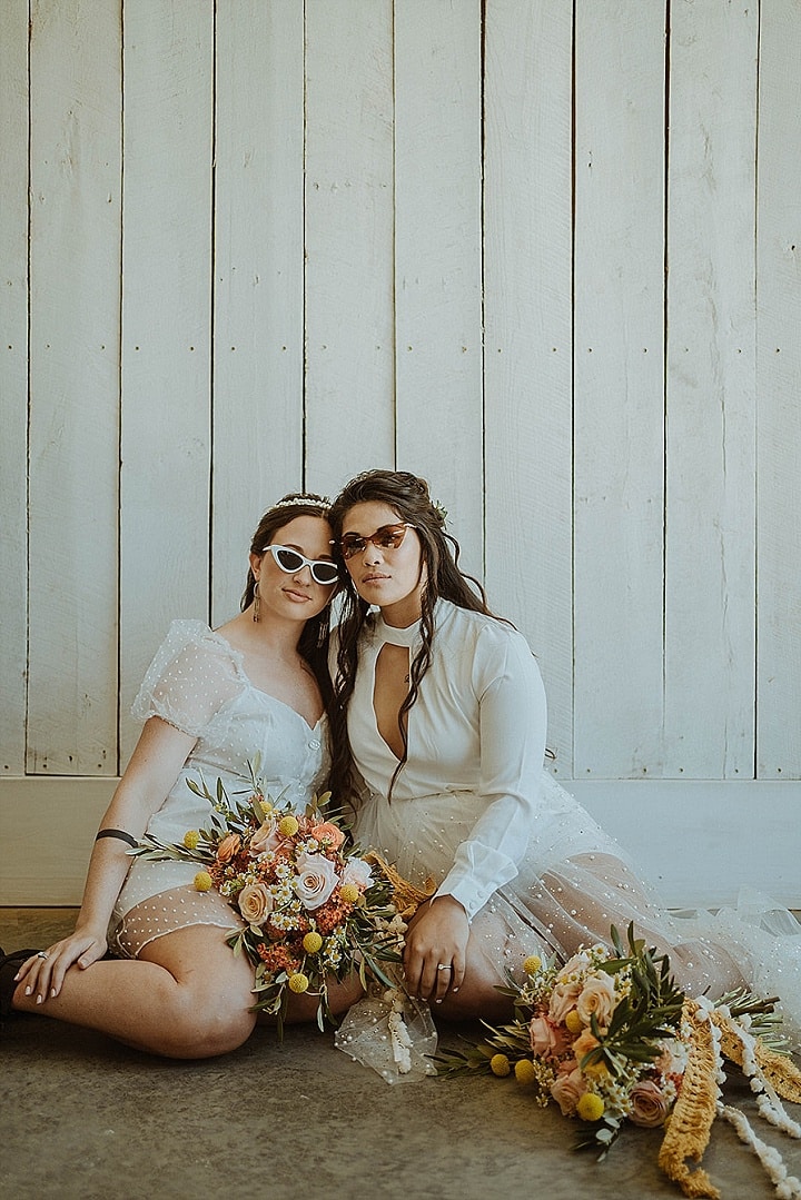 'Boho Grunge Brides Say I Do' Retro Inspired Wedding Inspiration