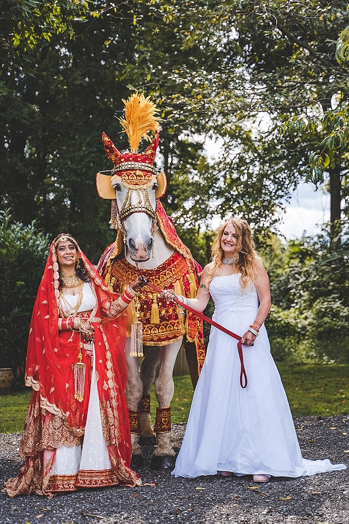 Nicole and Danielle’s ‘Rustic Farm Vibes’ Indian American Fusion Wedding in Pennsylvania