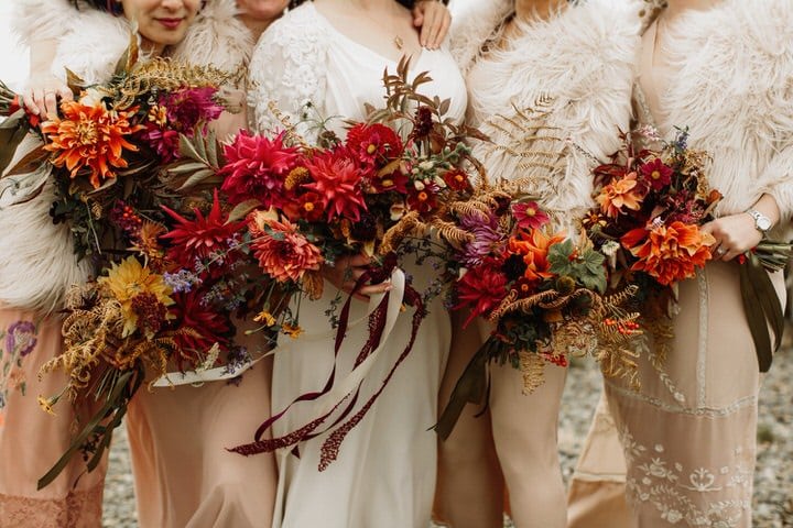 Autumn Flowers for a Boho Wedding