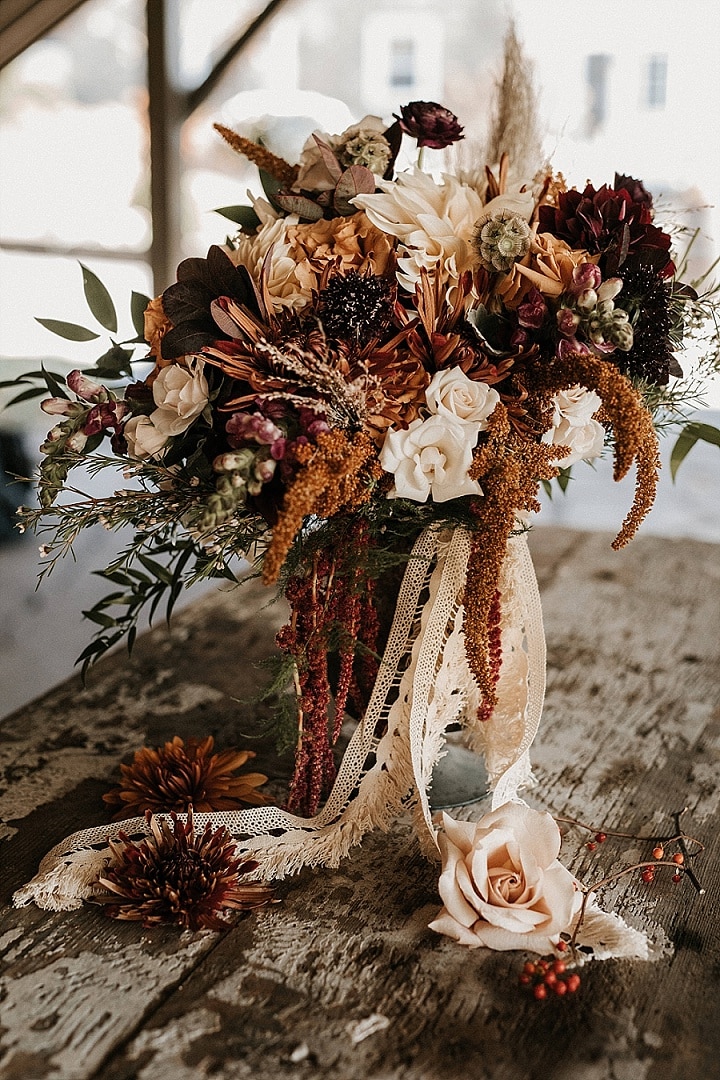 Autumn Flowers for a Boho Wedding