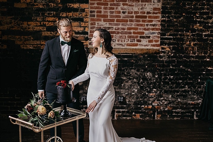 ‘Moody Elegance’ Romantic and Gothic Inspired Halloween Wedding Inspiration