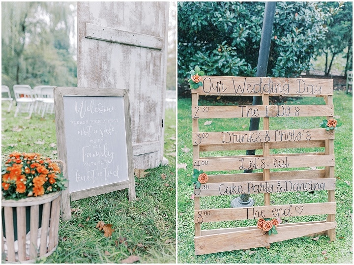 Rachel and David's 'Boho But Make it Black' Fall Wedding with a Halloween Twist