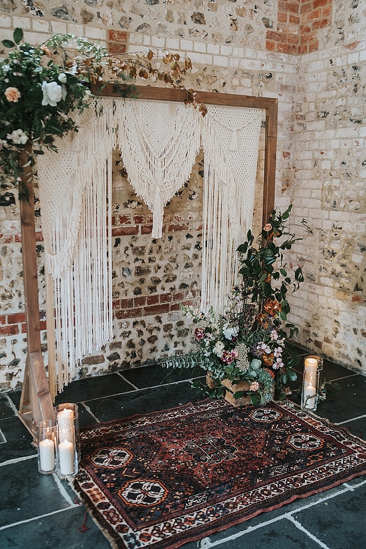 Macramé Ceremony Backdrop