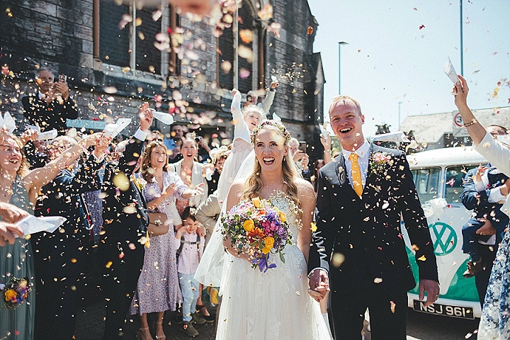 Jo and Andy’s Multicoloured Nature Loving Barn Wedding in Dartmoor by Emma Stoner Weddings