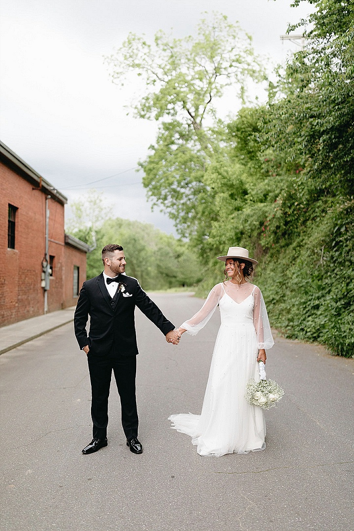 Brooke and Dylan s Chic Black and White Warehouse Wedding by Keshia G Photography Boho Wedding Blog